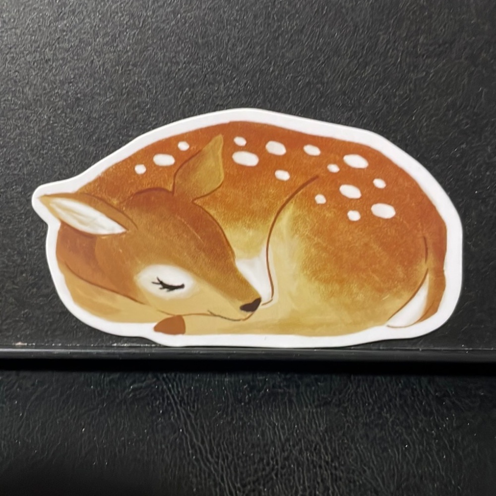 SLEEPING DEER STICKER